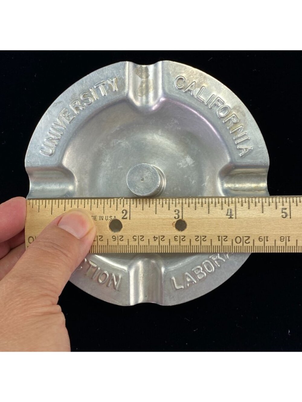 Vintage Aluminum Ashtray University California Production Laboratory - Picture 9 of 10